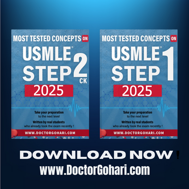 Most tested concepts on USMLE exams 2025 ( 2 Ebooks )