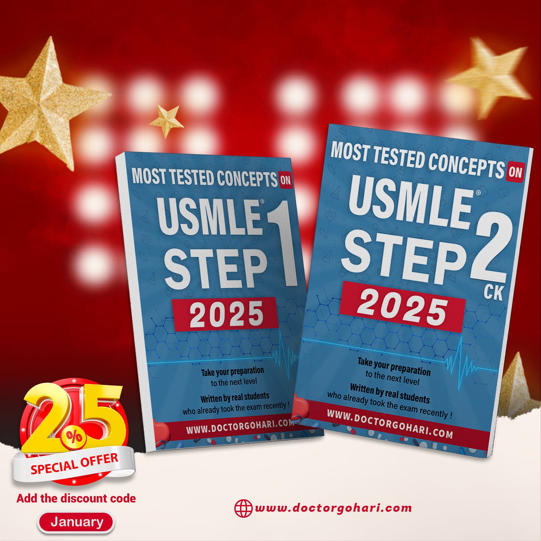 Most tested concepts on USMLE exams 2025