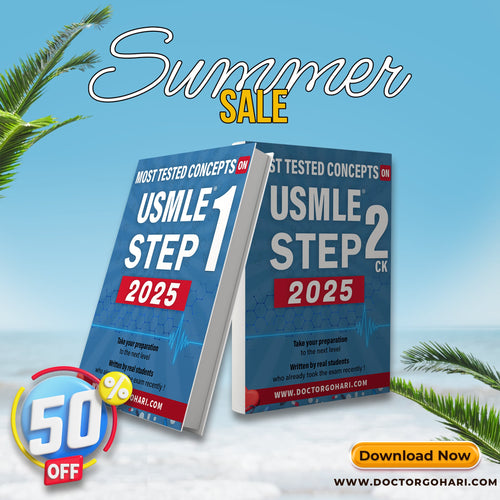 Most tested concepts on USMLE exams 2025 ( 2 Ebooks )